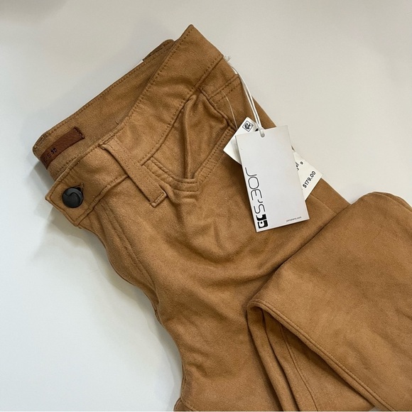 Joe's Jeans • NWT The Icon Skinny Flawless Mid Rise Suede Pant Camel - Picture 6 of 11